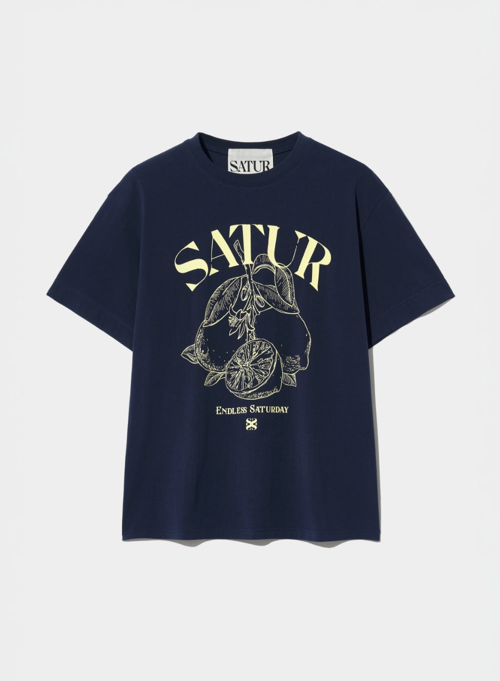 (M) Cafri Citron Drawing Summer Graphic T-Shirts