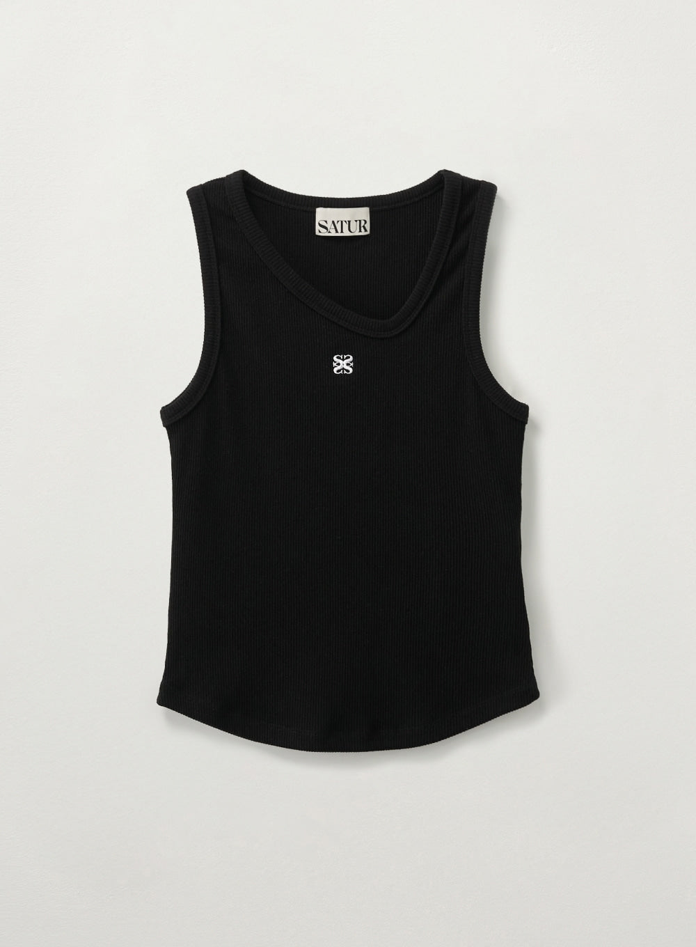 (W) Unbalance Neck Logo Sleeveless