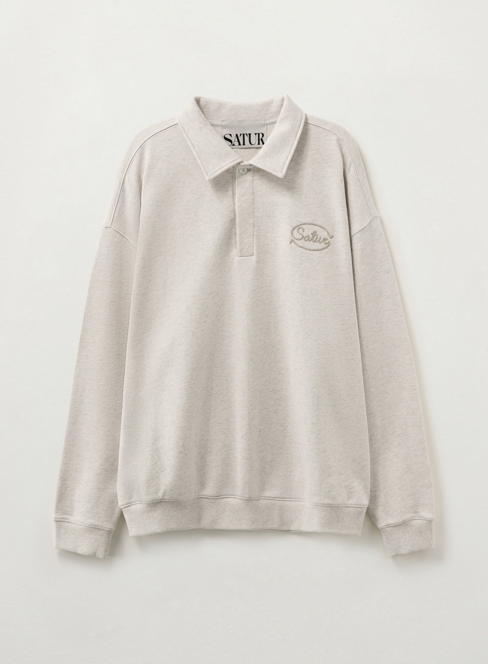 (U) Rope Logo Loose Fit Collar Sweatshirt