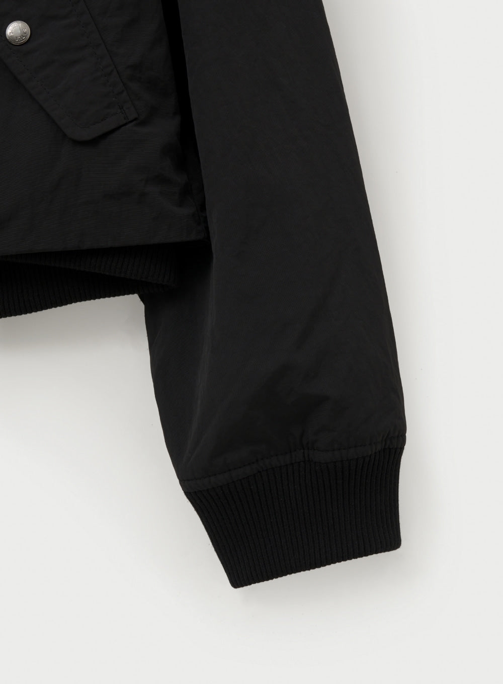 (W) Nylon Crop Bomber Jacket