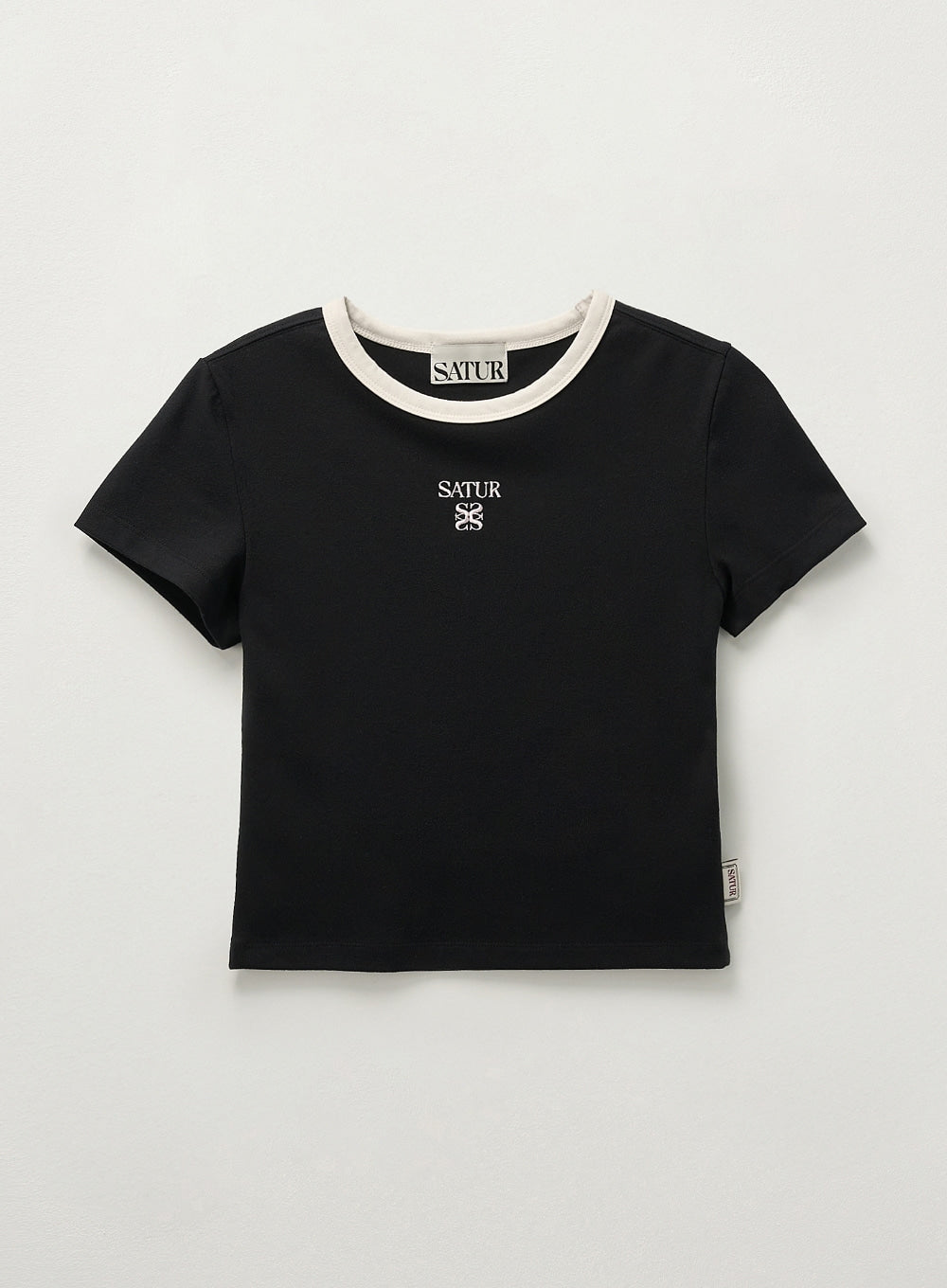 (W) Apero Slim Cropped Fit Ringer T-shirts
