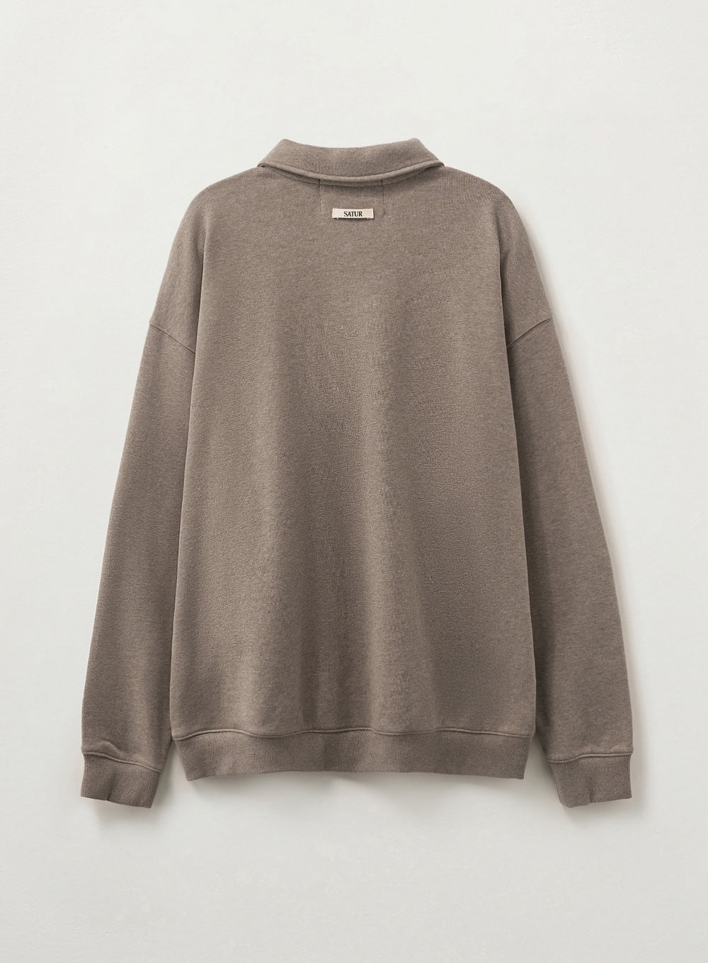(U) Rope Logo Loose Fit Collar Sweatshirt