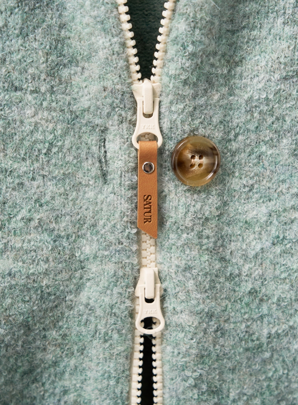 (W) Lawton Semi Cropped Knit Zip-up