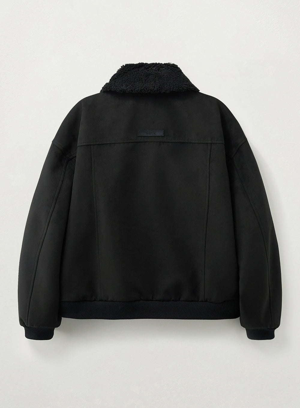 (M) Synthetic Shearling Blouson Jumper