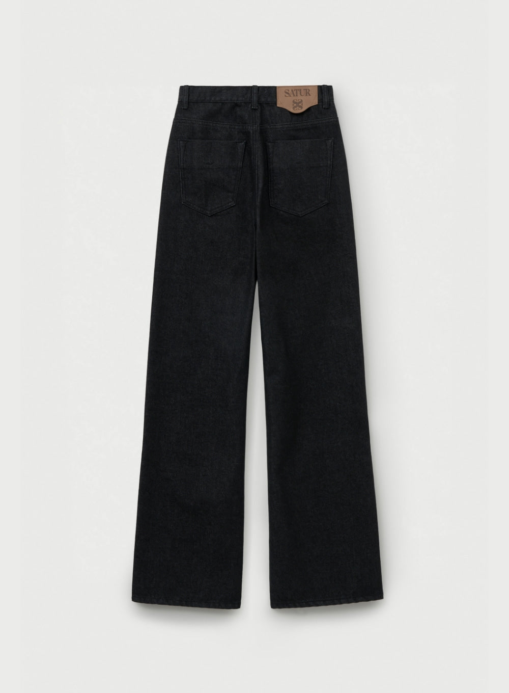 (W) Semi Loose Boots Cut Denim Pants