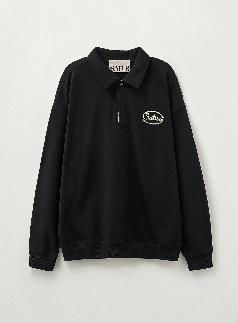 (U) Rope Logo Loose Fit Collar Sweatshirt