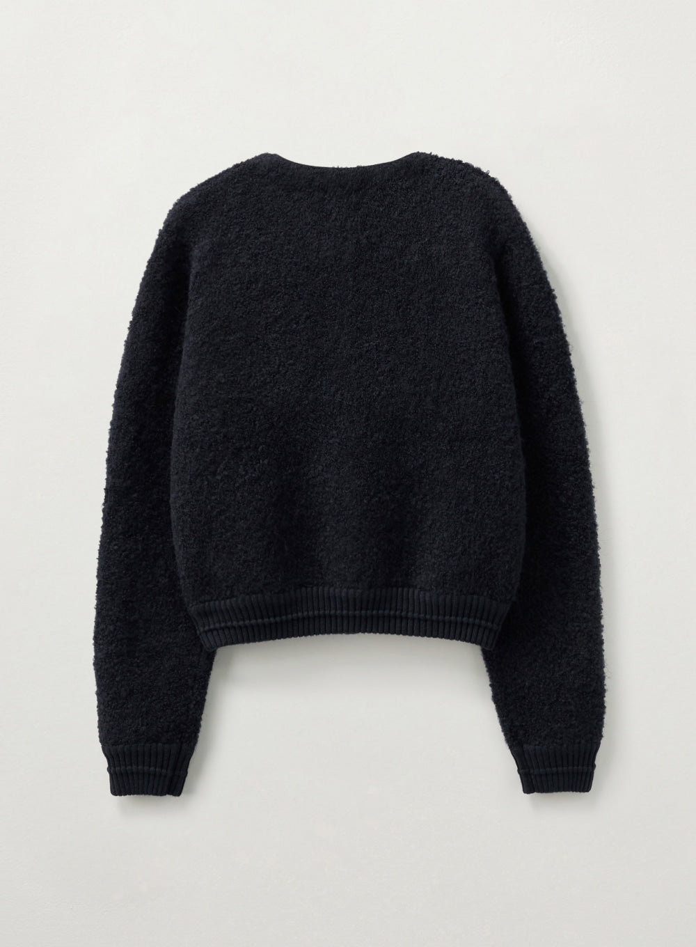 (W) Boucle Crew Neck Cardigan