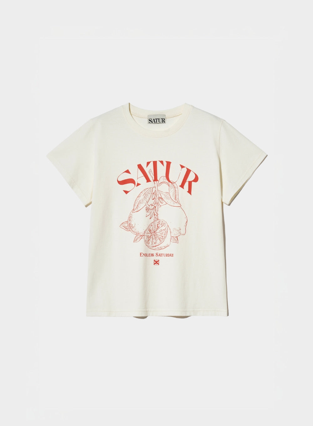 (W) Cafri Citron Drawing Summer Graphic T-Shirts
