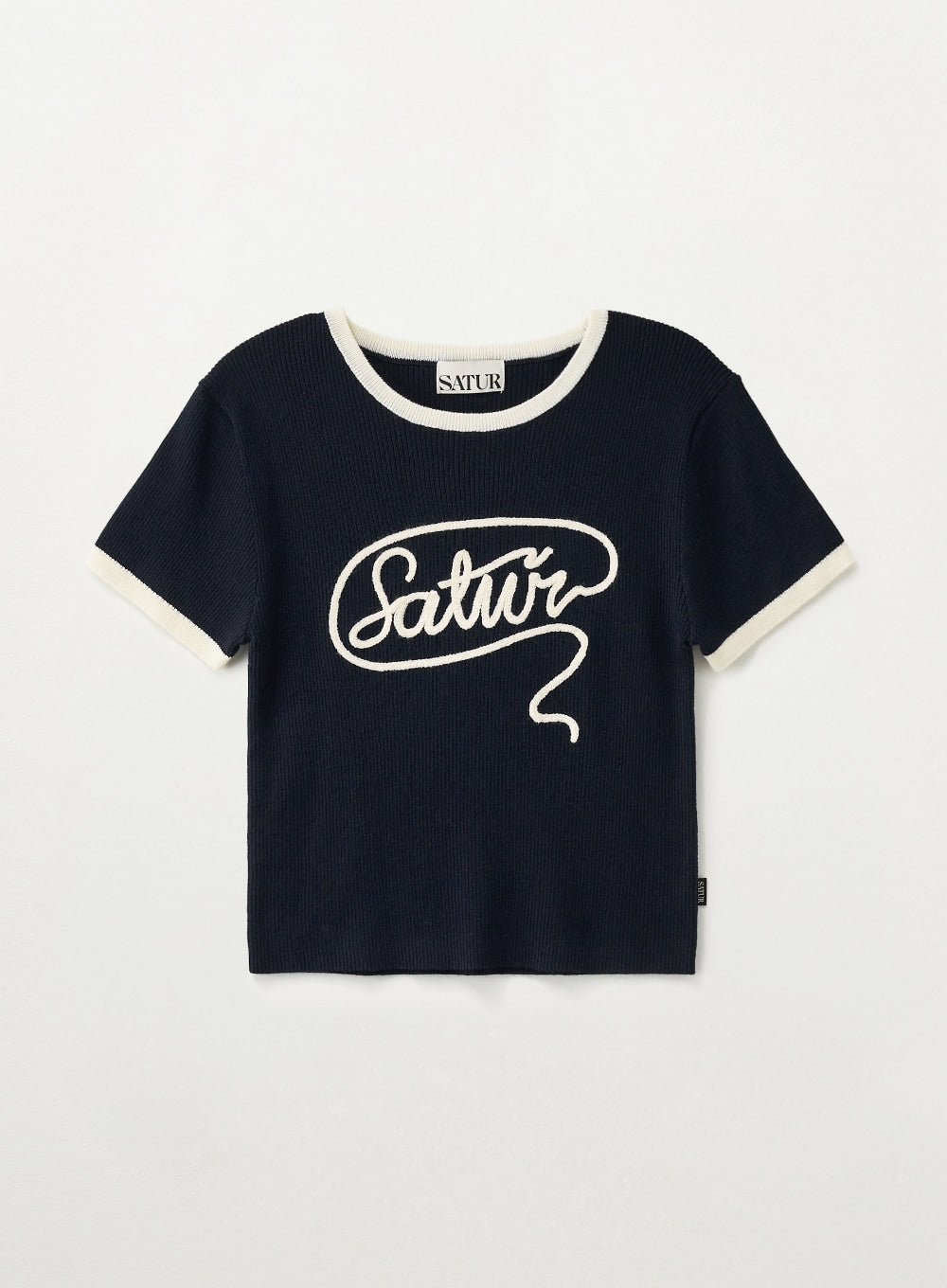 (W) Rope Logo Ringer Knit