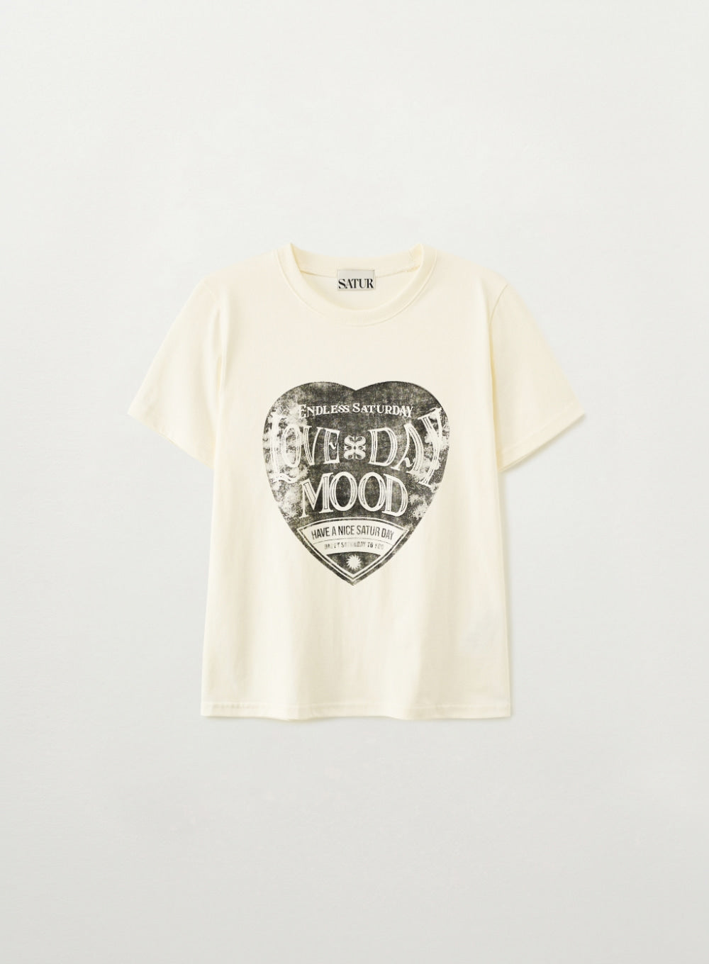 (W) Saturday Retro Mood Graphic T-Shirts