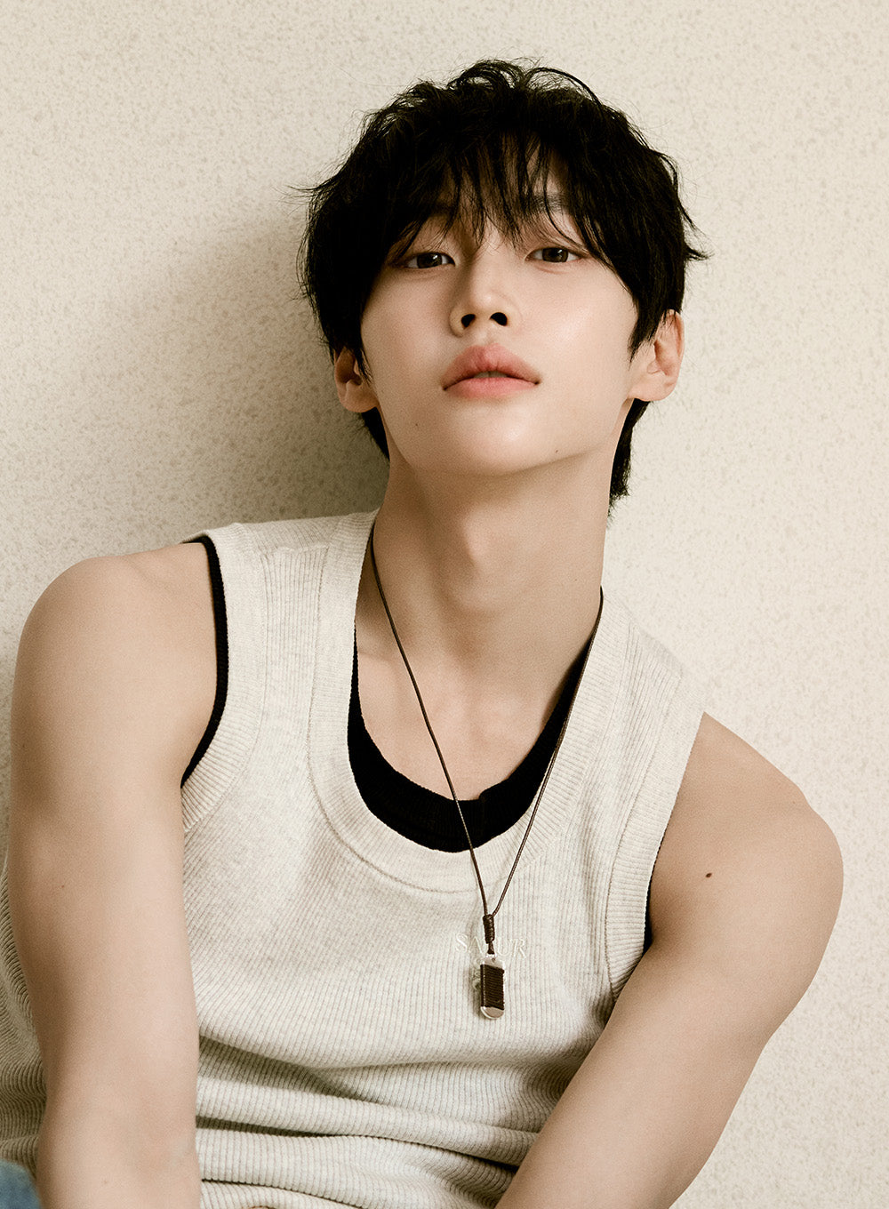 (M) Logo Ribbed Sleeveless