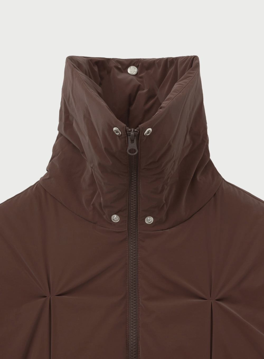 (W) Tuck Detail Cropped Down Jacket