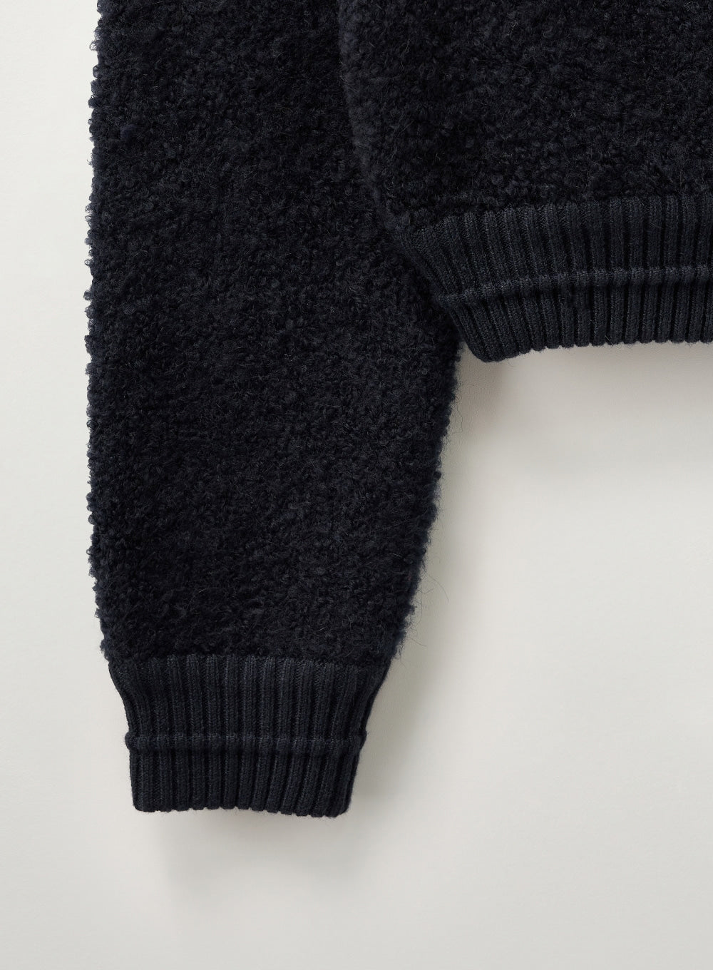 (W) Boucle Crew Neck Cardigan