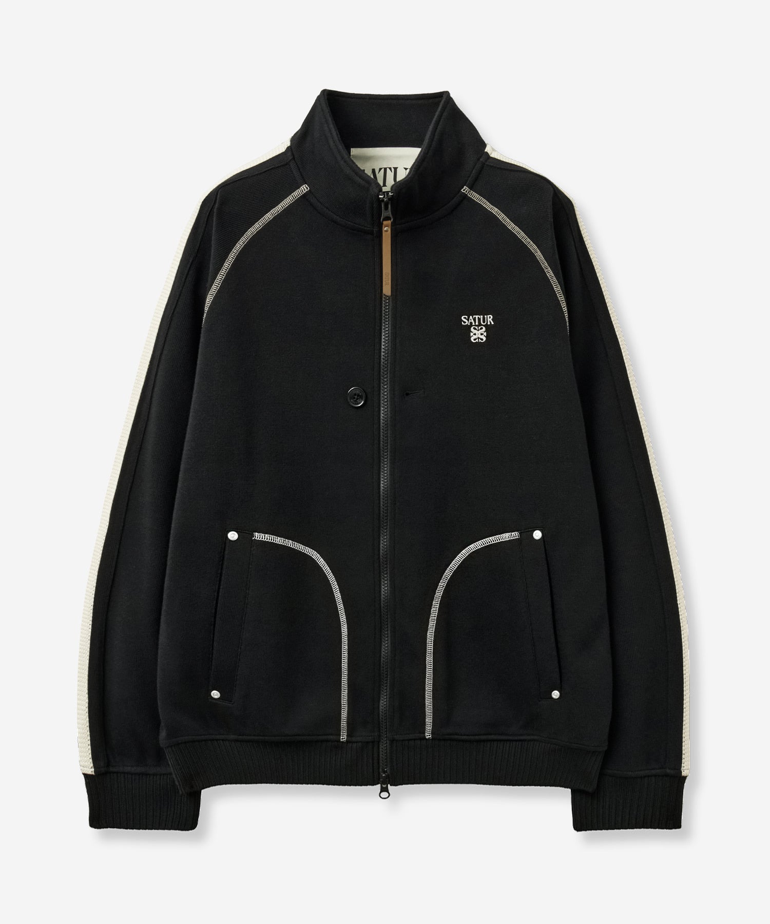 【日韓完売】SATUR トラックジャケット XL 黒 ジャージ 美品 NEW ARRIVALS