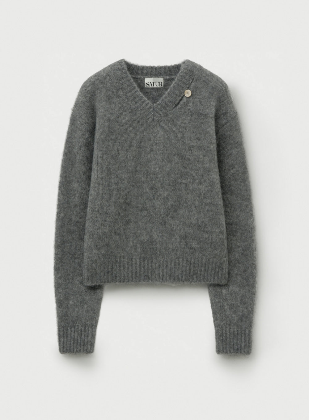 W) Essen Two-Tone Mohair Pullover Knit