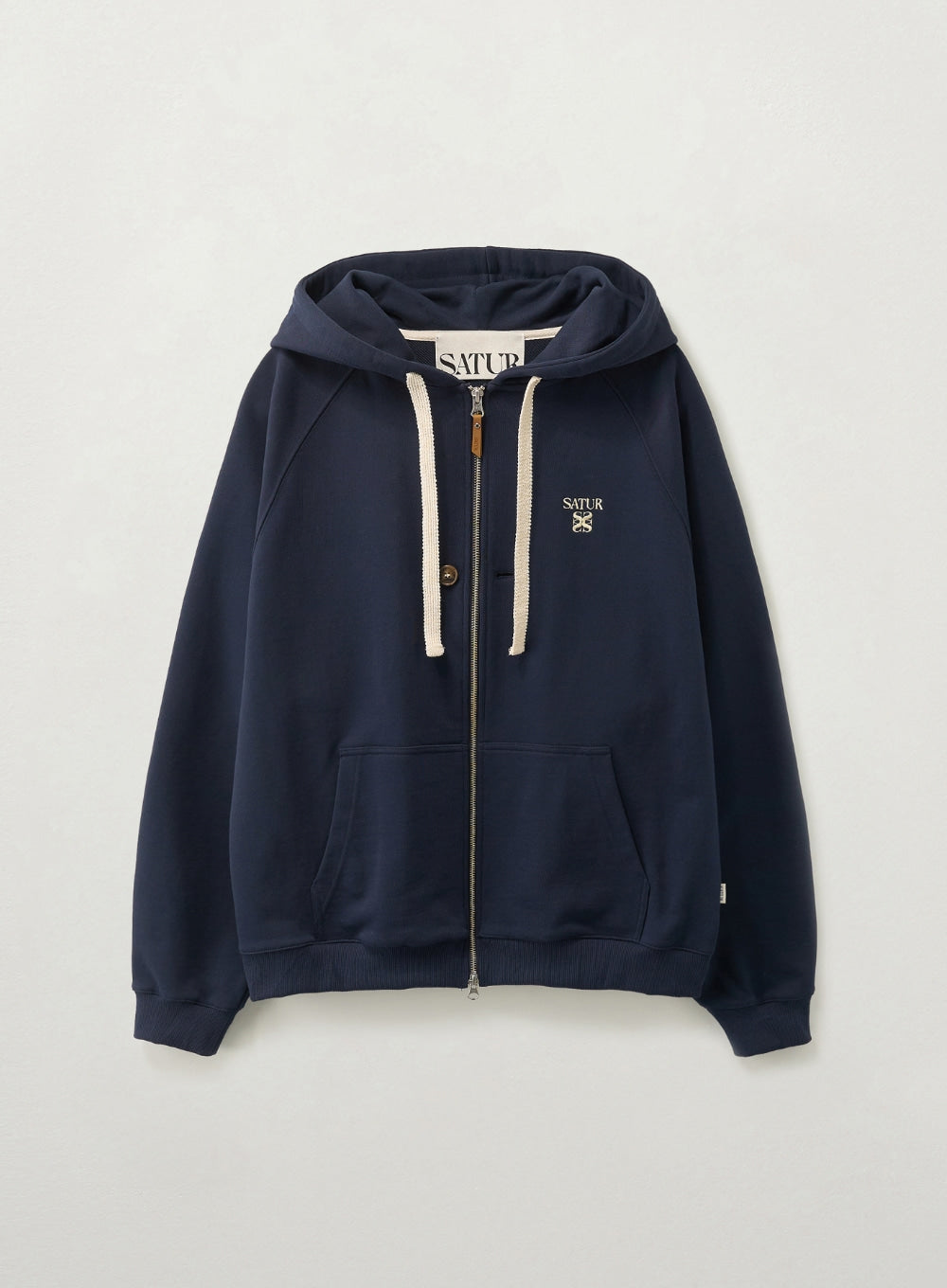 (U) Loren Small Logo Hood Zip-Up