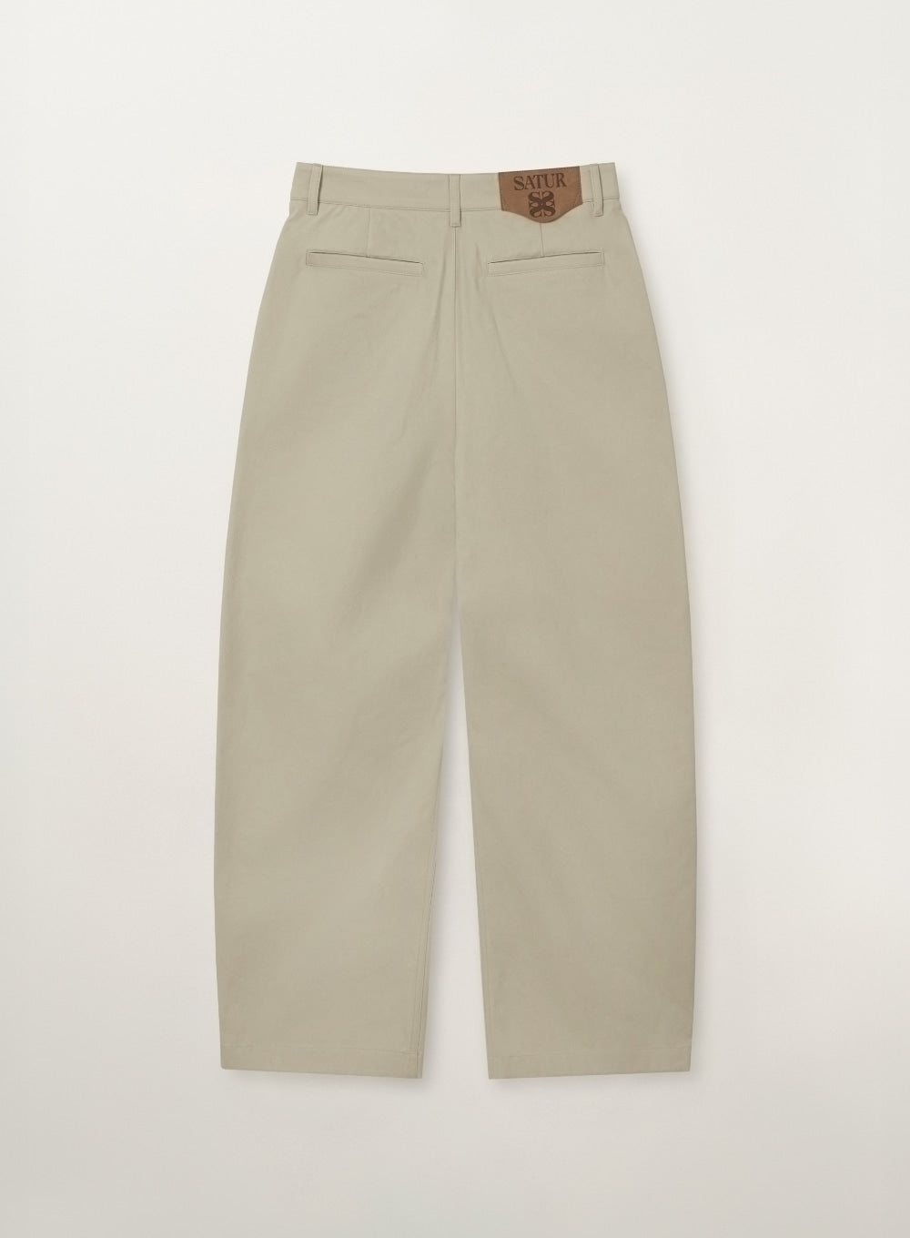 (W) Cotton Curved Pants