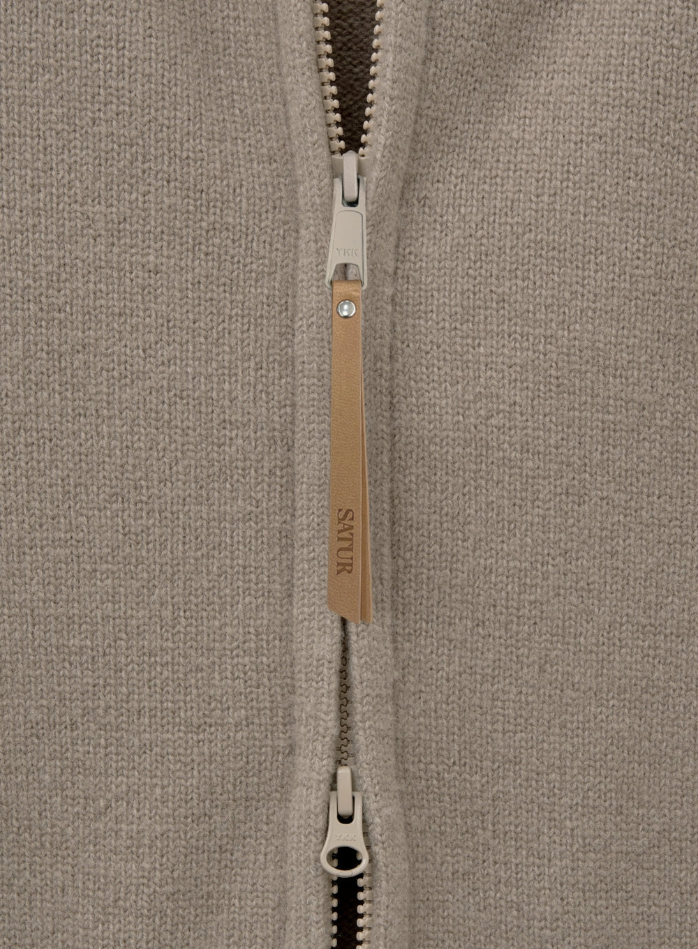 (U) Satur X Lacoste Knit Collar Zip-up