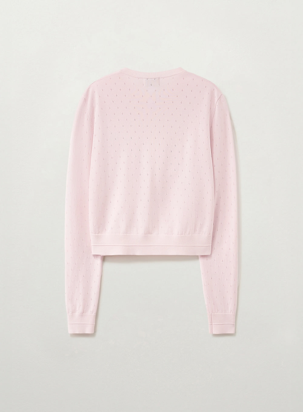 (W) Pointel Crew Neck Cardigan