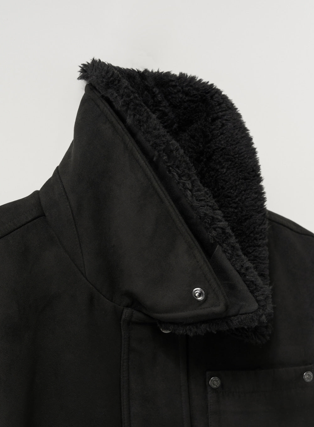 (W) Synthetic Shearling Blouson Jumper