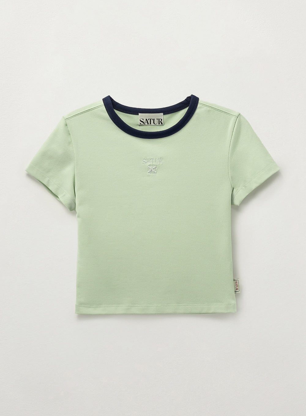 (W) Apero Slim Cropped Fit Ringer T-shirts