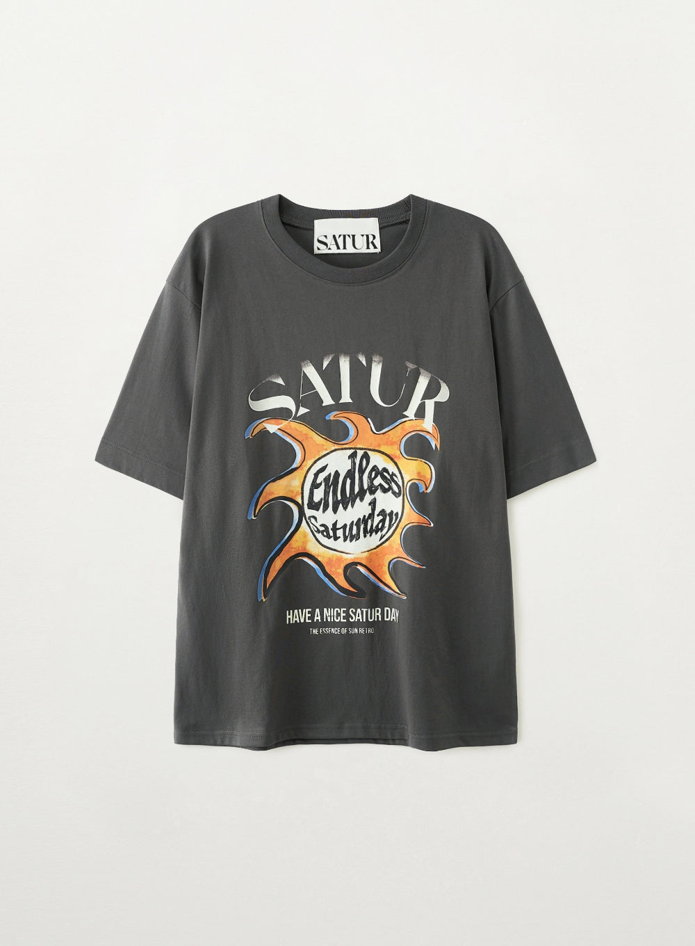 (M) Sun Retro Graphic T-Shirts