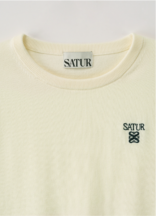 (W) Loren Crew Neck Fine Half Knit