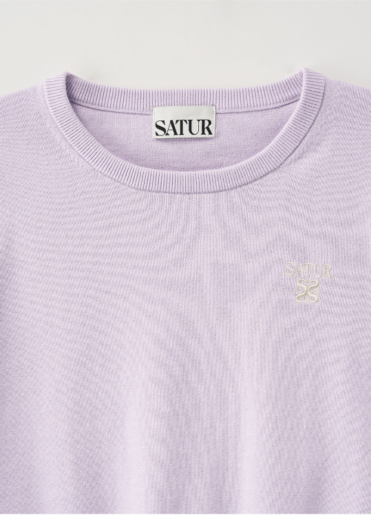 (W) Loren Crew Neck Fine Half Knit