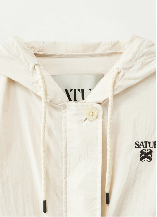 (W) Cropped Hood Wind Jacket
