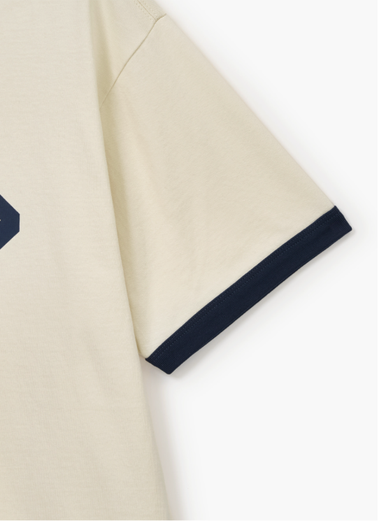 (M) Satur Arch Logo Ringer T-shirt