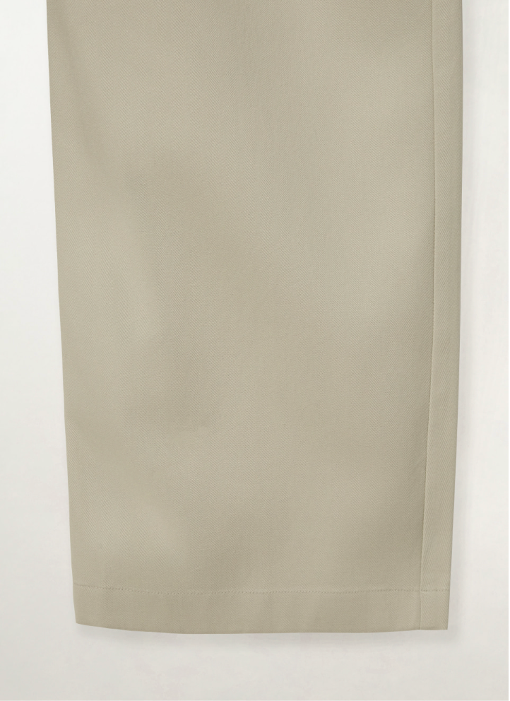 (W) Cotton Curved Pants