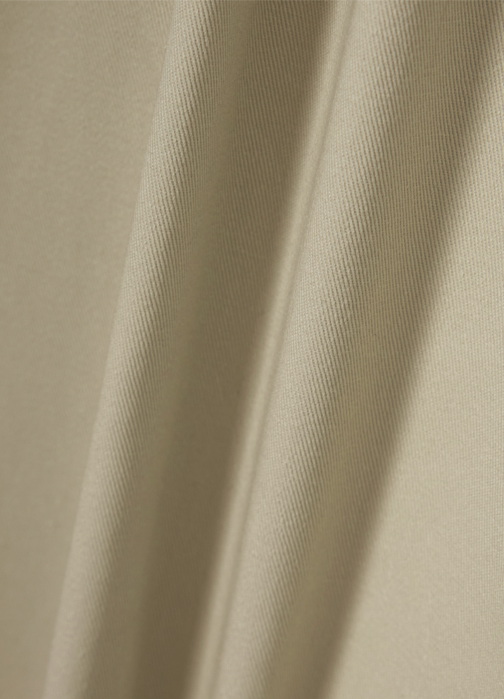 (W) Cotton Curved Pants