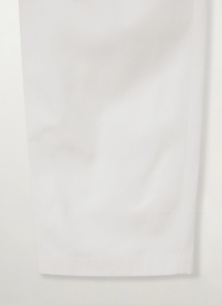 (W) Cotton Curved Pants