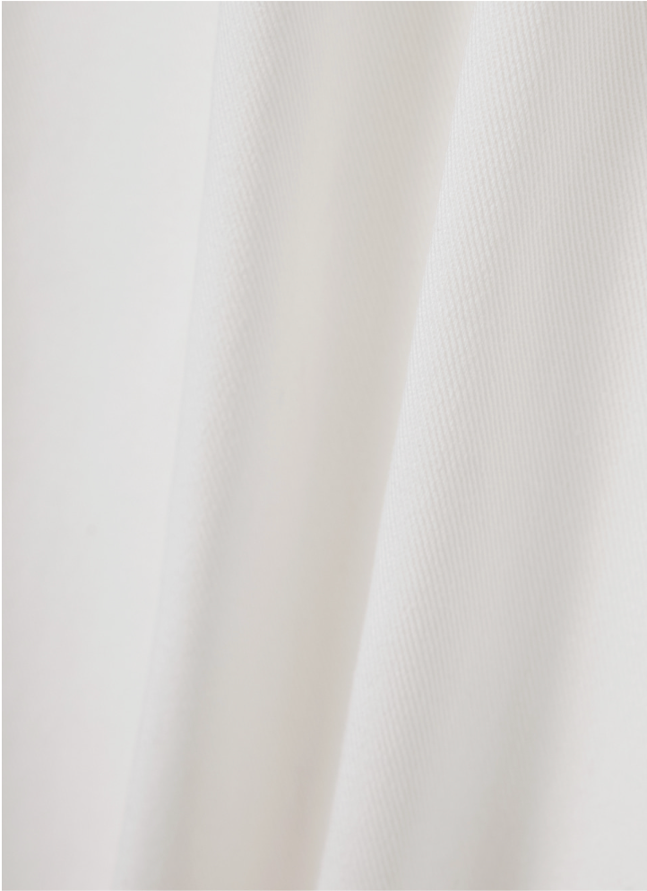 (W) Cotton Curved Pants
