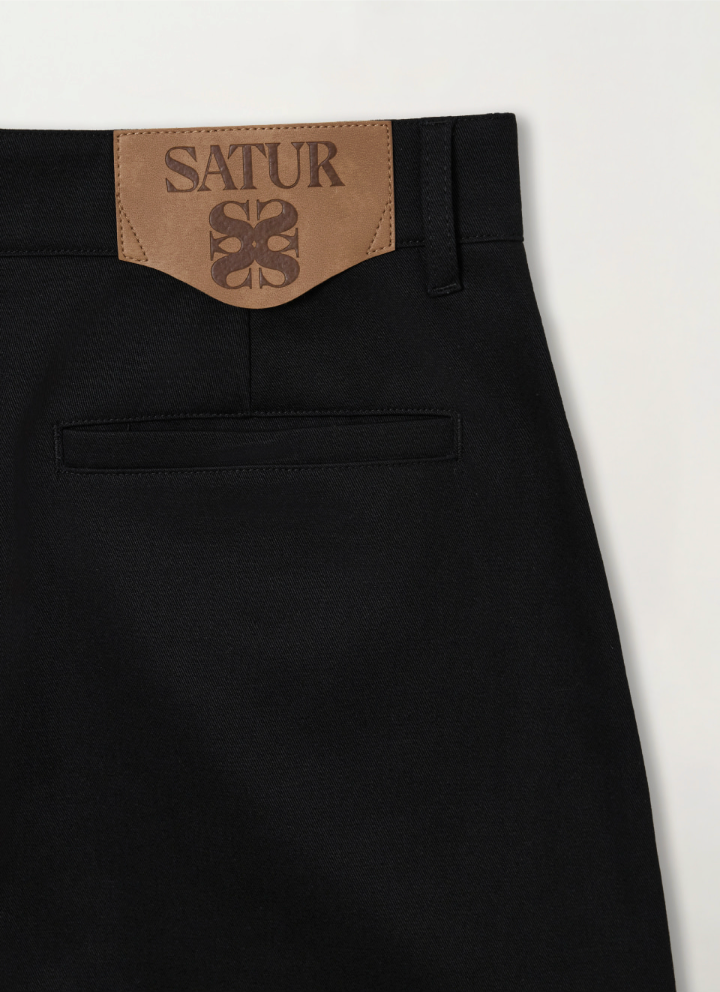 (W) Cotton Curved Pants