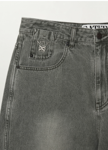 (M) Barrel Fit Color Denim Pants