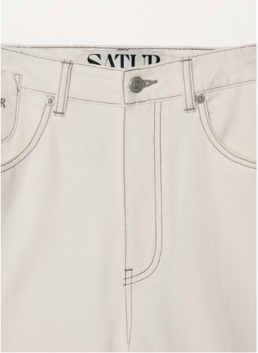 (M) Barrel Fit Color Denim Pants