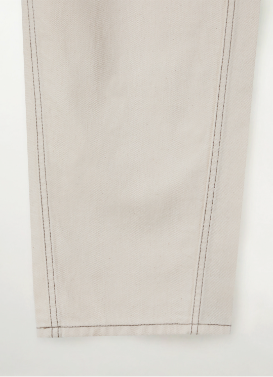 (W) Barrel Fit Color Denim Pants