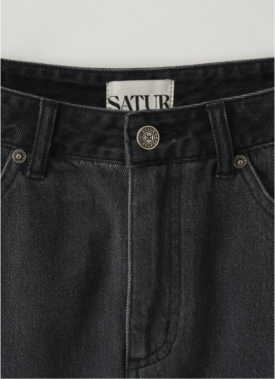 (W) Contrast Denim Skirt