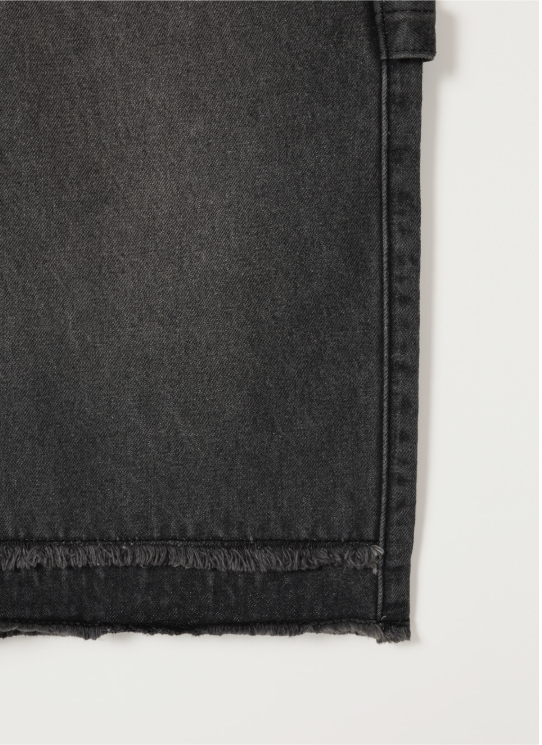 (M) Carpenter Bermuda Denim Pants
