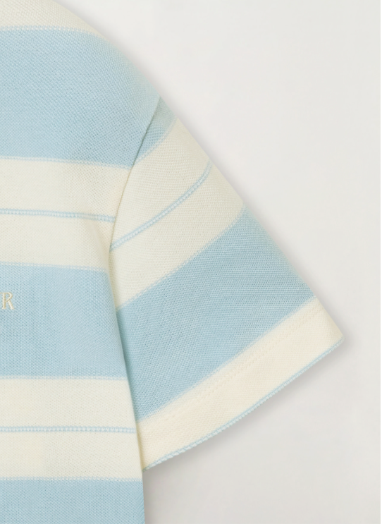 (W) Apero Stripe Pique String T-shirt