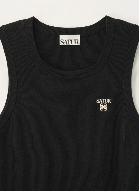(M) Logo Ribbed Sleeveless