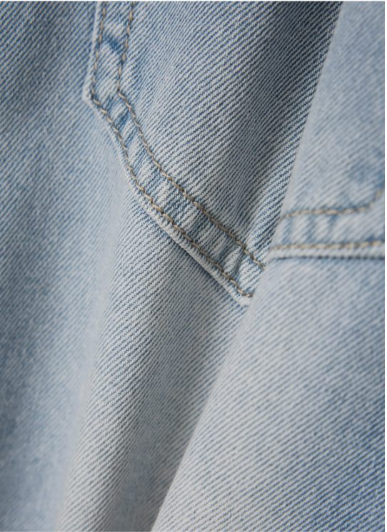 (W) Washed Denim Shorts
