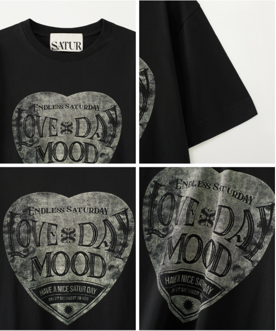 (M) Saturday Retro Mood Graphic T-Shirts