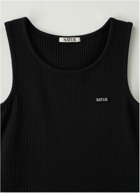 (W) Logo Ribbed Sleeveless