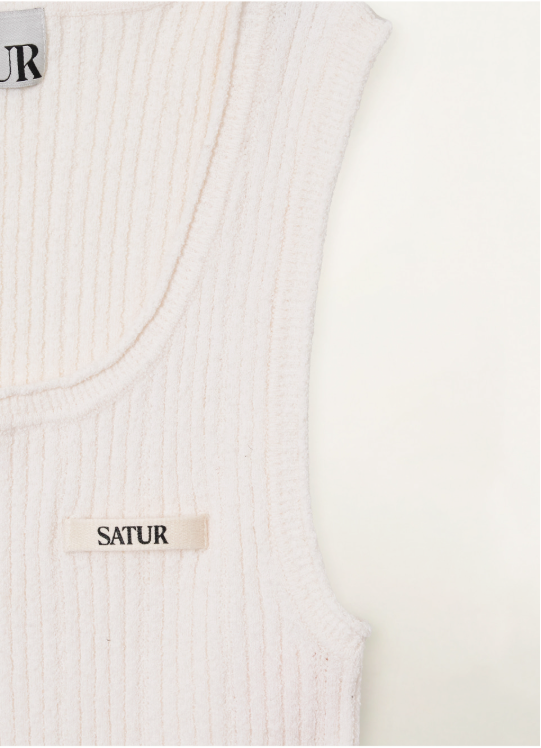 (W) Ribbed Sleeveless Knit