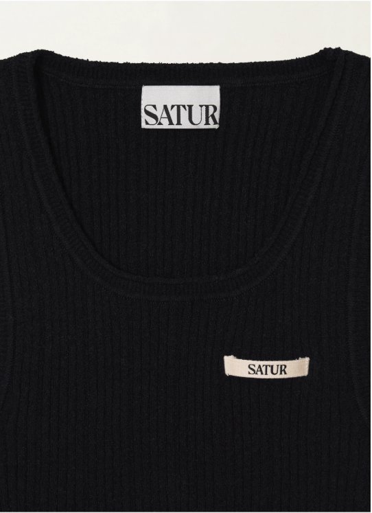 (W) Ribbed Sleeveless Knit