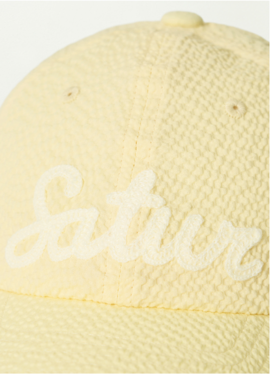 (U) Seersucker Satur Logo Ball Cap