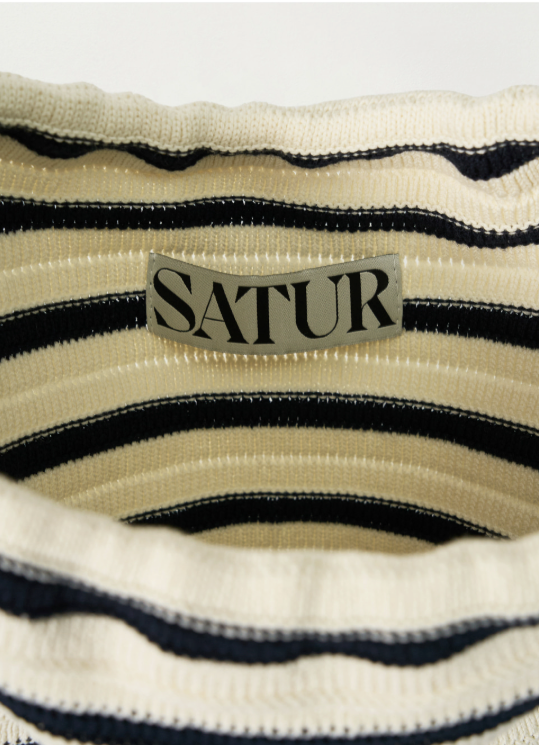 (U) Knit Striped String Backpack