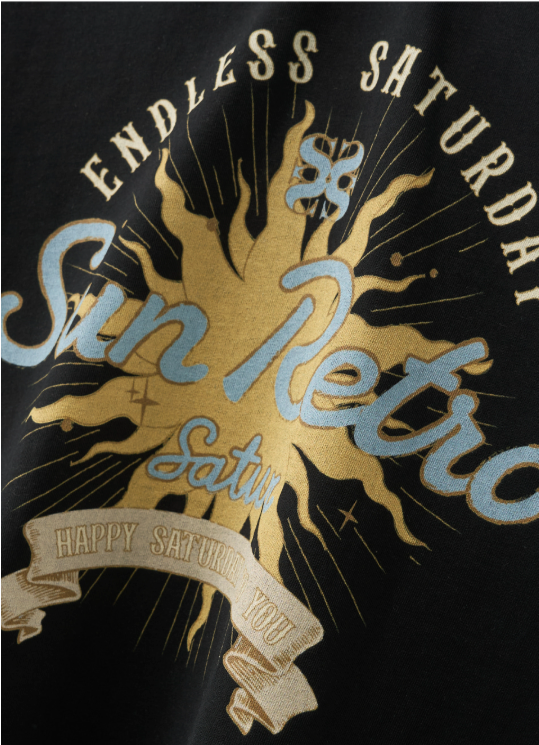 (U) New Sun Retro Half T-Shirt